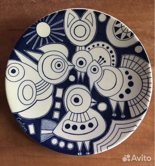 Большое блюдо, тарелка Delfts. Голландия