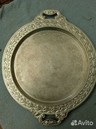 Блюдо СССР. 50е-60е годы и подстаканник