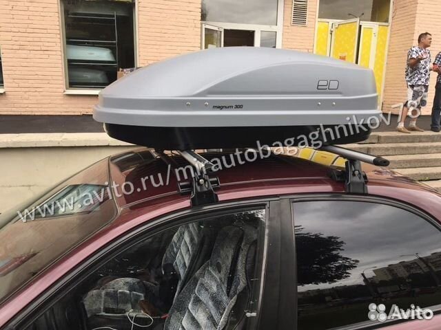 Грузовой бокс на крышу. Magnum. Монтаж