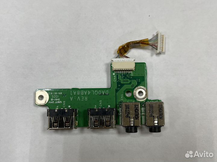 Плата Audio + USB DA0QL4AB8A1 от ноутбука DNS CT50