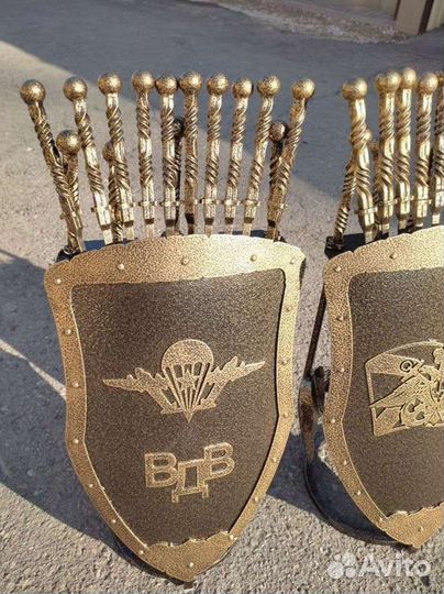 Подарок на день вмф и вдв подставка под шампура