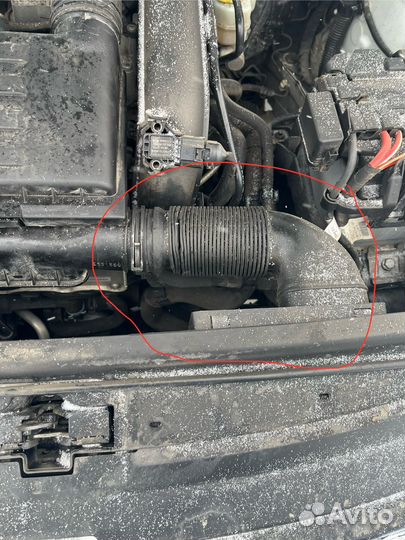 Патрубок фланец для забора воздуха VW polo sedan