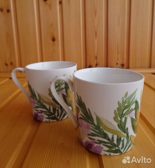 Фарфоровые кружки (пара - 2шт.)