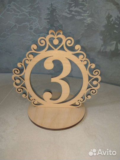 Свадебный декор - номера на столы для рассадки