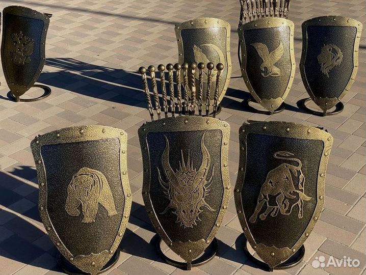 Щит - подставка для шампуров