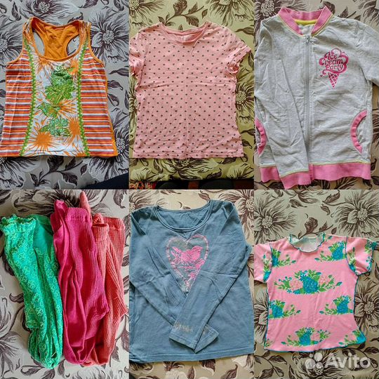 Вещи пакетом на девочку 116 122 128