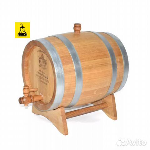 Бочка дубовая ставбондарь, 15 л с краном + воск