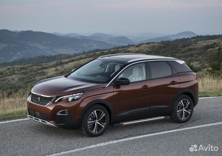 Пороги Подножки Peugeot 3008 2017- 