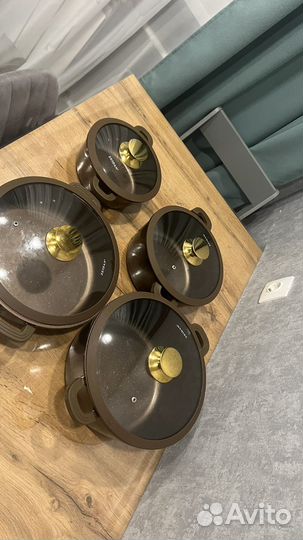 Набор кастрюль из алюминия