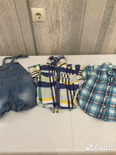 Пакет. Шорты, две рубашки