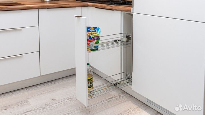 Кухонный гарнитур Бригантина угловая и прямая