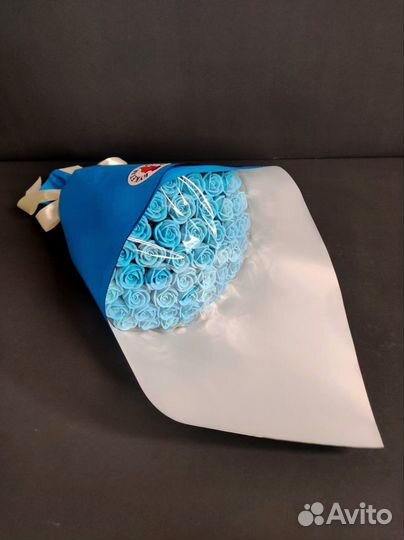 Букет Голубых Роз из Бельгийского Шоколада