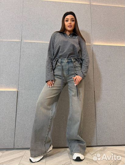 Джинсы багги