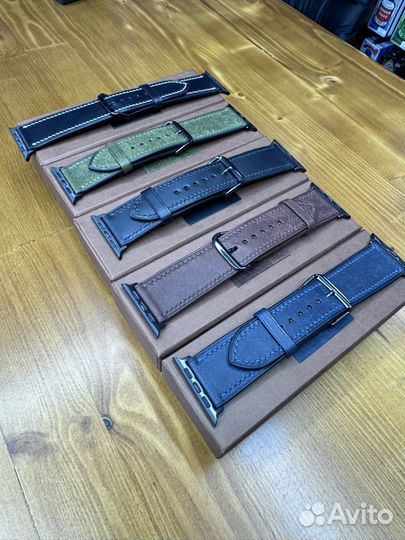 Кожаные Ремешки для Apple Watch 42-49mm Новые