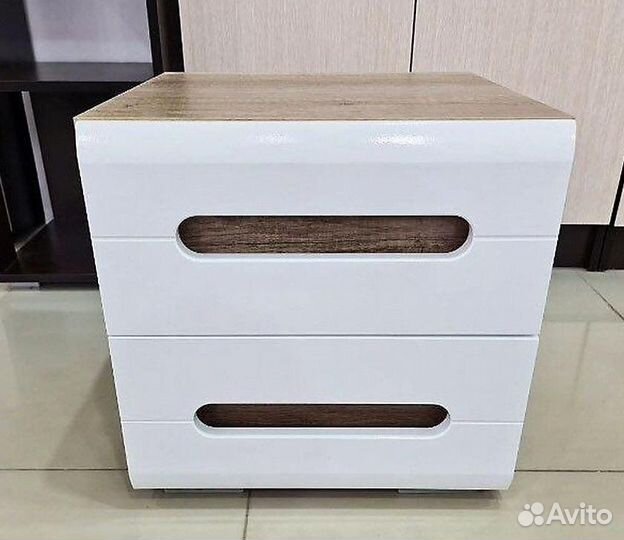 Тумба прикроватная «Наоми тб-15», белый глянец