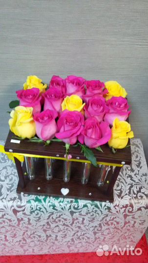 Розы в боксе