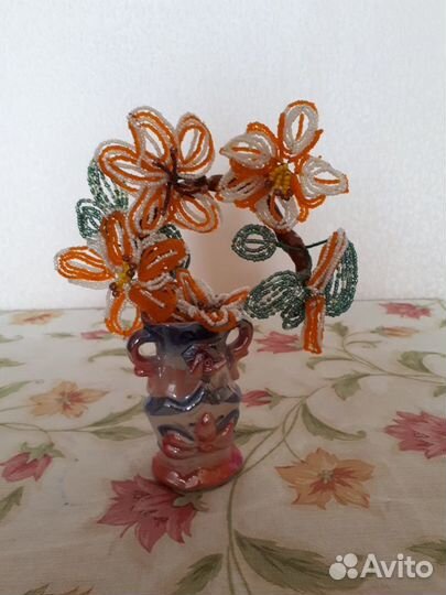 Букет из бисера