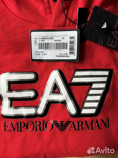 Свитшот EA7 худи Emporio Armani оригинал детское