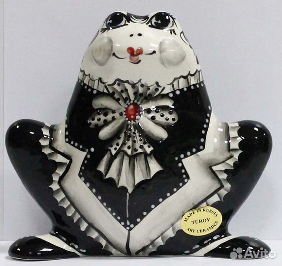 Фигурка. Кот. Лягушка. Ручная роспись