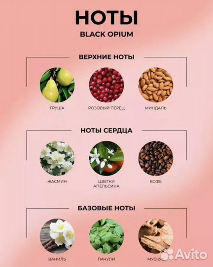 Духи женские black opium оригинал