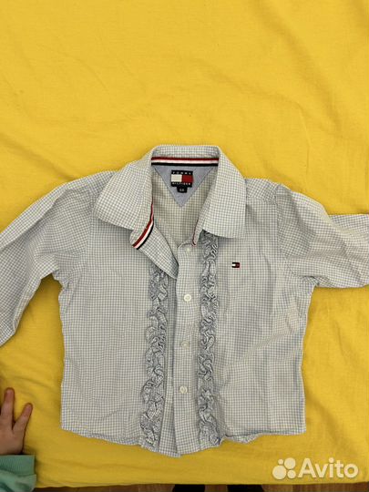 Детская рубашка Tommy Hilfiger комбинезон кофта