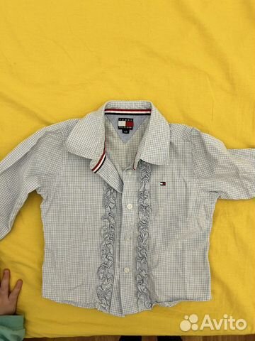 Детская рубашка Tommy Hilfiger комбинезон кофта