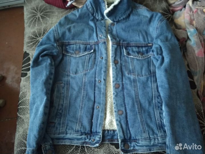 Джинсовая куртка с мехом мужская