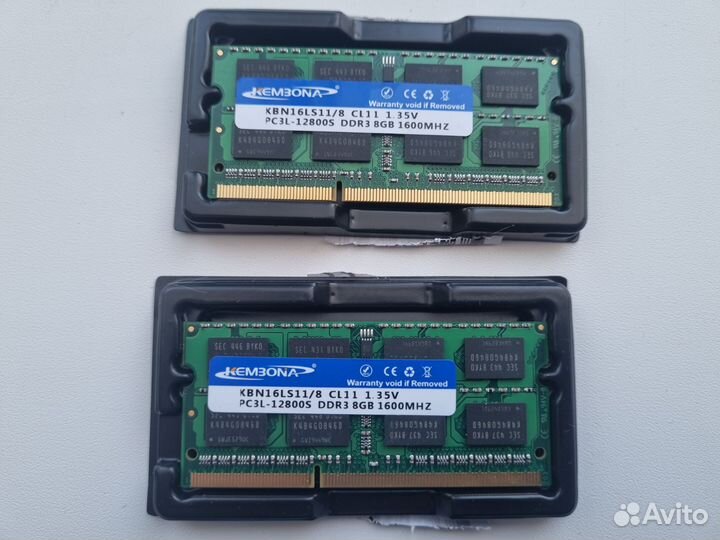 Оперативная память DDR3L 16 gb