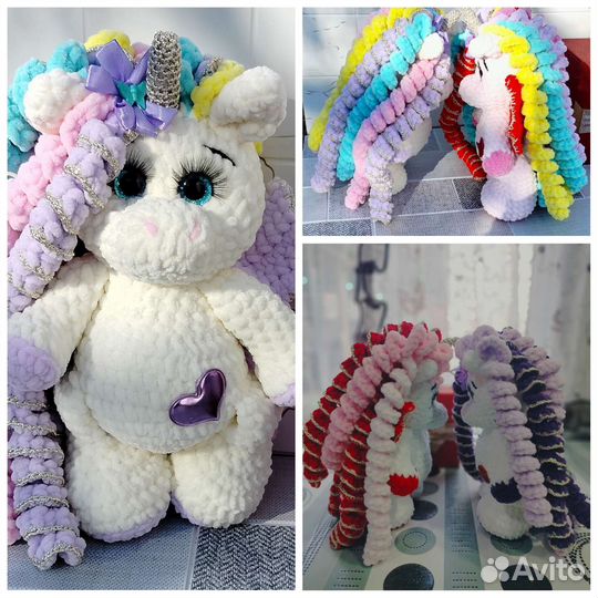 Единорожки-игрушки ручной работы