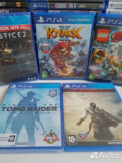 PS4 Assassin/ Lego/ Tomb Raider/ Injustice/ Knack