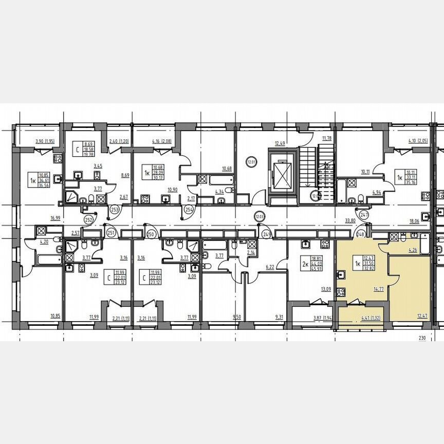1-к. квартира, 32,8 м², 12/12 эт.
