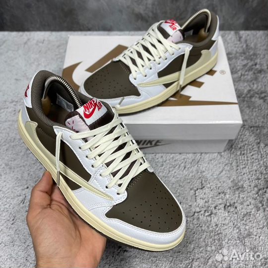 Кроссовки nike air jordan 1 low travis scott