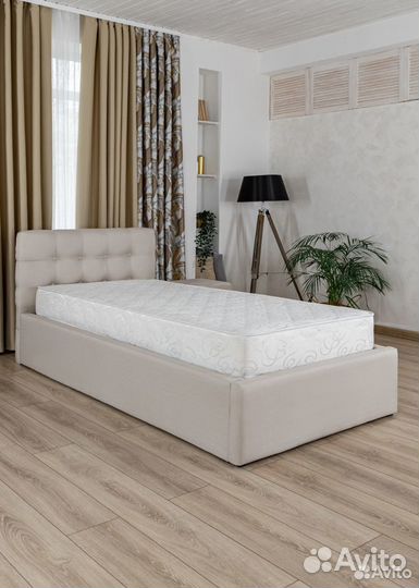 Кровать односпальная с матрасом 80х200 Марсель