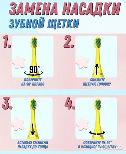 Электрическая детская зубная щетка