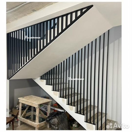 Перила лофт в потолок