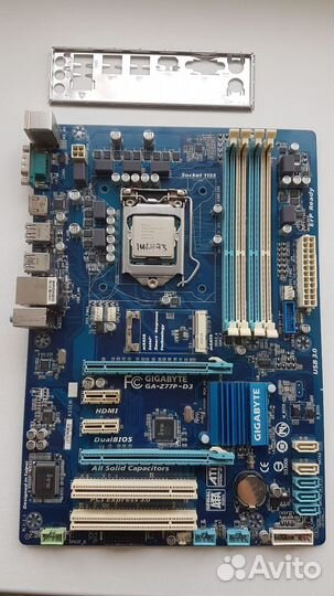 Материнская плата LGA 1155+ Проц i7-3770+ Кулер