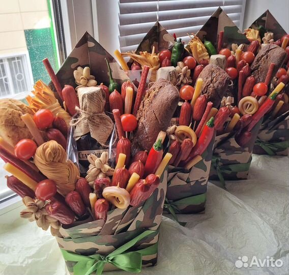 Мужской съедобный букет