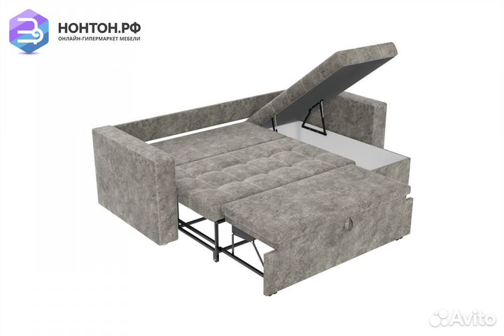 Диван угловой еврокнижка Смарт серый
