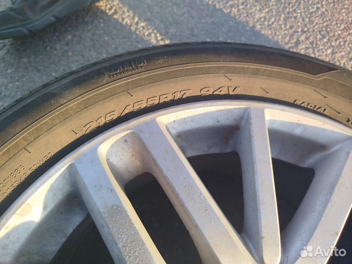 Литые диски r17 на Renault вместе с колесами