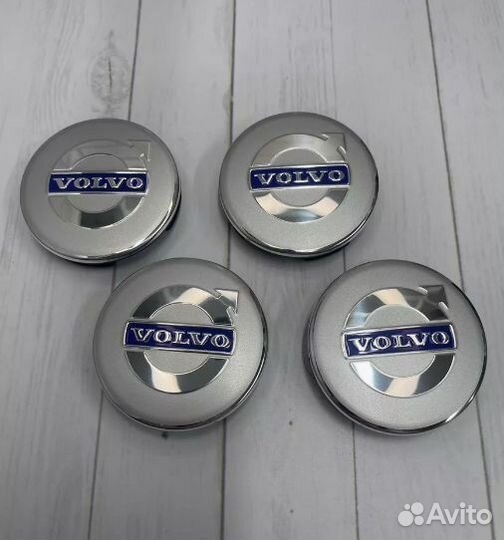 Колпачки заглушки для дисков Volvo 2 шт 60м