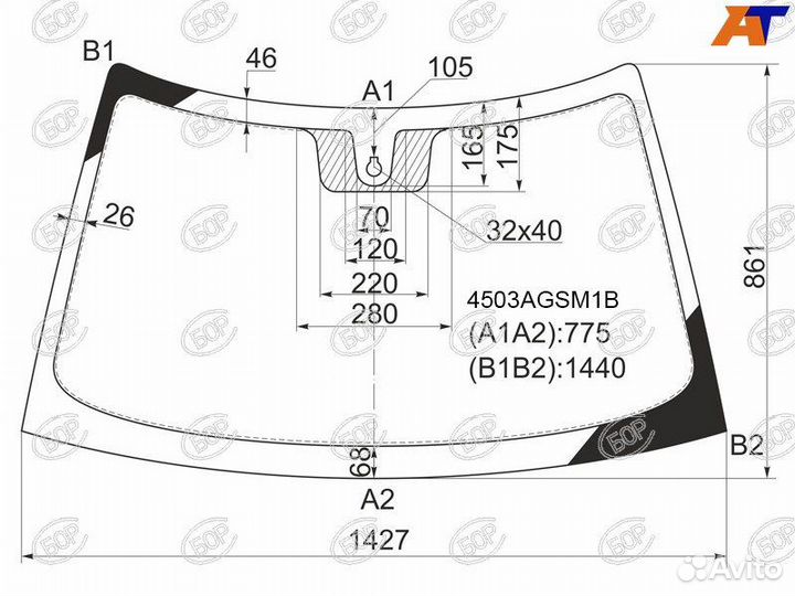 Лобовое стекло на Лада Приора