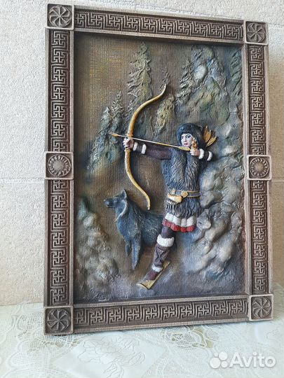 Картина Девана - богиня природы и охоты, 27х19см