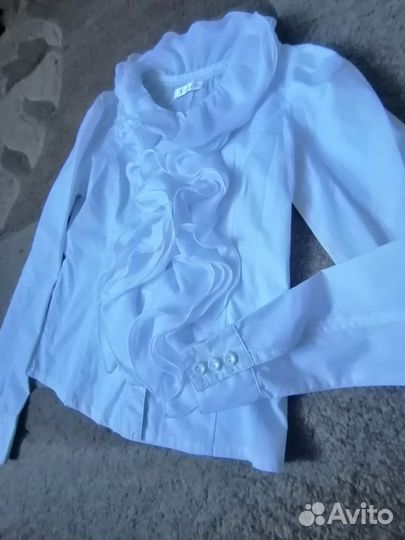 Блузки школьные для девочки 140