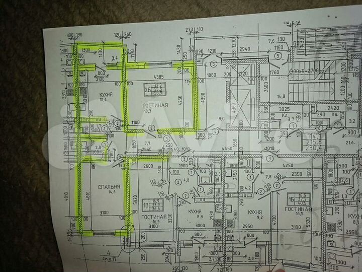 2-к. квартира, 60 м², 6/14 эт.