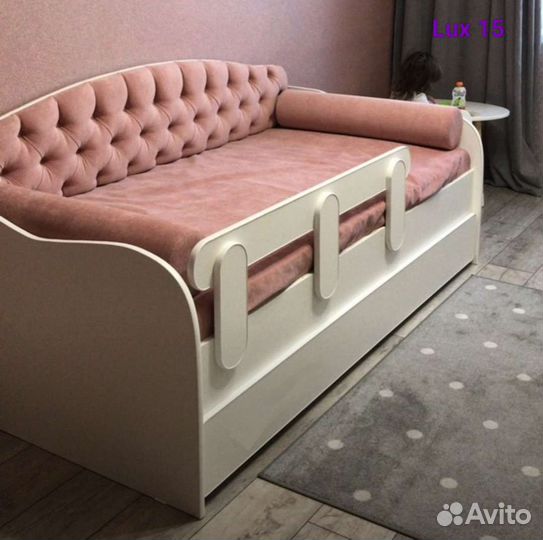 Детская кровать Каретная стяжка с ящиком