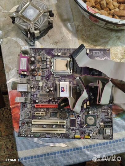 Материнская плата с процессором