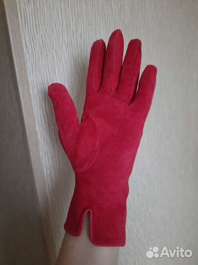Перчатки замшевые, 7 размер