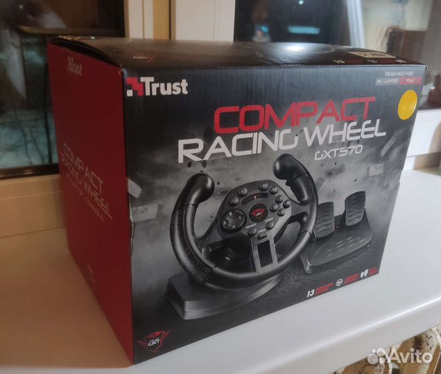 Руль с педалями и джойстик Trust (новые, ср0чно)