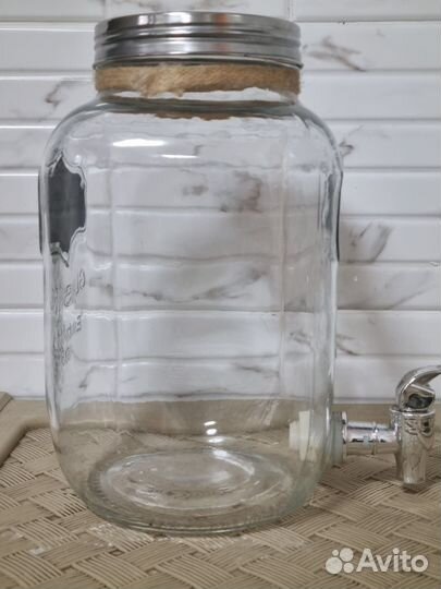 Банка 5,0 л то в комплекте с краником,лимонадница