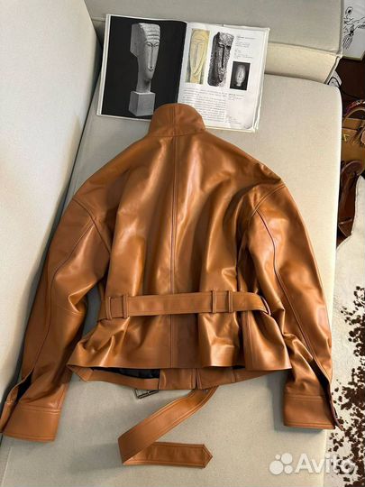 Кожаная куртка косуха Saint Laurent